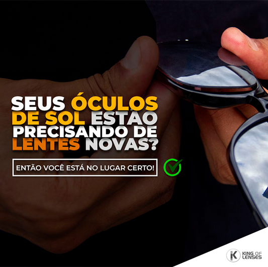 Você sabia que é possível realizar a troca das lentes dos seus óculos de sol?